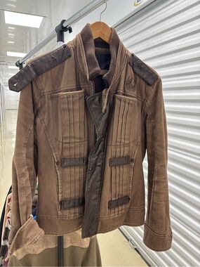 Alienware Brown Military Field Jacket with Dark Trim
